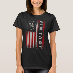 Camiseta Vintage de 41 años de edad Bandera estadounidense