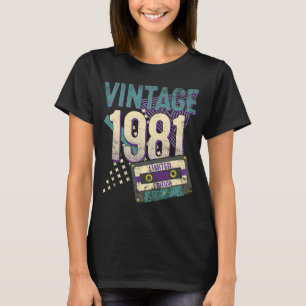 Camiseta Vintage de 42 años 1981 42º cumpleaños