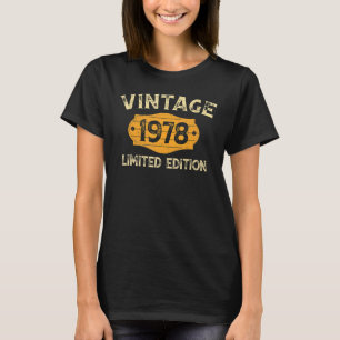 Camiseta Vintage de 44 años 1978 44º cumpleaños