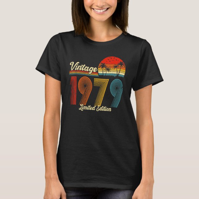 Camiseta Vintage de 44 años 1979 44º cumpleaños (Anverso)