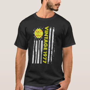 Camiseta Vintage de 45 años de edad Bandera estadounidense 