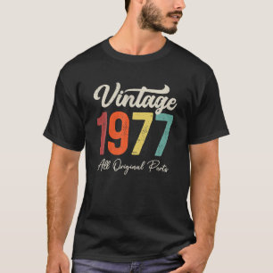Camiseta Vintage de 46 años 1977 Decoración de 46 años