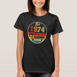Camiseta Vintage de 48 años 1974 48th B Day