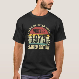 Camiseta Vintage de 48 años 1975 48º cumpleaños