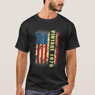 Camiseta Vintage de 48 años de edad Bandera estadounidense