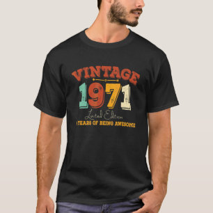 Camiseta Vintage de 50 años 1971 50º cumpleaños