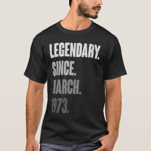 Camiseta Vintage de 50 años de edad 1973 Cumpleaños 50 de m