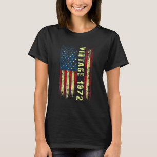 Camiseta Vintage de 50 años de edad Bandera estadounidense