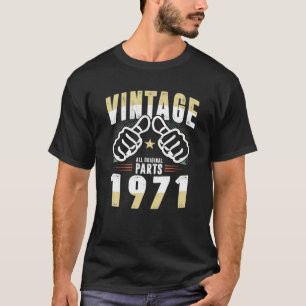 Camiseta Vintage De 50 Años Nacido En 1971 Retro
