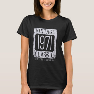 Camiseta Vintage de 53 años 1971 Decoración de 53 años