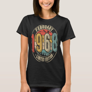 Camiseta Vintage de 55 años Febrero 1968 55th Bi