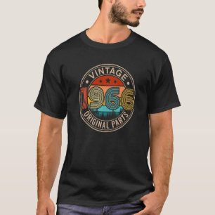Camiseta Vintage de 56 años de edad 1966 Partes originales