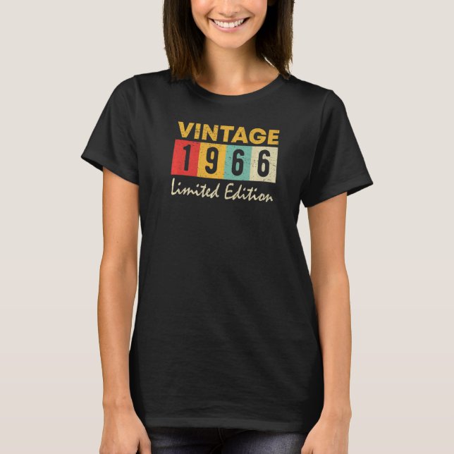 Camiseta Vintage de 57 años 1966 57º cumpleaños (Anverso)