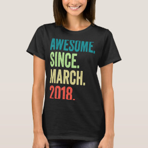 Camiseta Vintage de 5 años marzo 2018 5th Birthday Boy 1