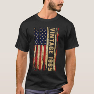 Camiseta Vintage de 60 años de edad Bandera estadounidense 