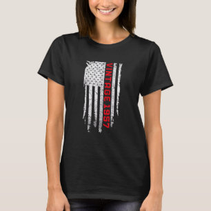 Camiseta Vintage de 65 años de edad Bandera estadounidense 