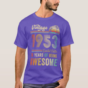 Camiseta Vintage de 70 años de edad 1953 70th Birthday Men