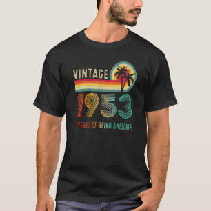 Camiseta Vintage De 70 Años Nacido En 1953 70º Cumpleaños R