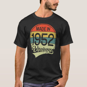 Camiseta Vintage De 71 Años De Edad 1952 Hecho En 1952 71º