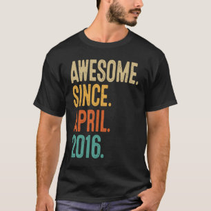 Camiseta Vintage de 7 años abril 2016 7 cumpleaños 2