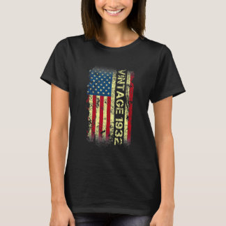 Camiseta Vintage de 90 años de edad Bandera estadounidense