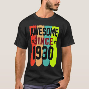 Camiseta Vintage de 93 años 1930 93º cumpleaños