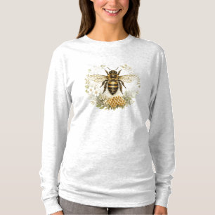 Camiseta vintage de abeja para mujeres