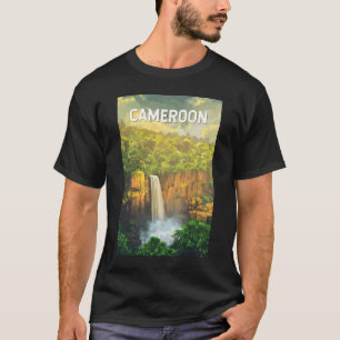 Camiseta Vintage de arte de viajes en Ilustracion de Camerú