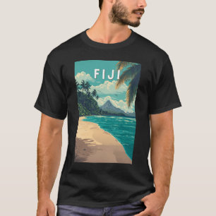 Camiseta Vintage de arte de viajes en Ilustracion de Fiji
