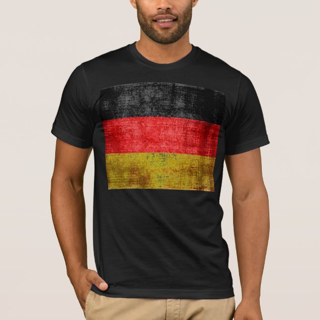 Camiseta Vintage de bandera de Alemania (Anverso)
