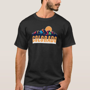 Camiseta Vintage de bandera de Colorado al aire libre Monta