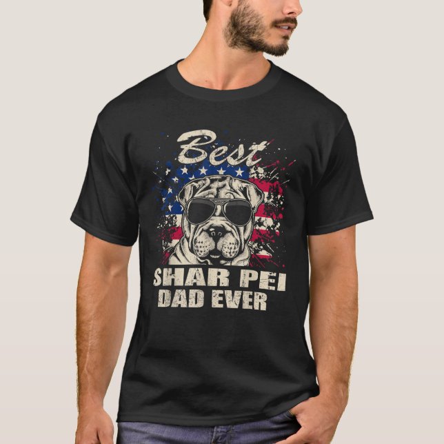 Camiseta Vintage de bandera estadounidense (Anverso)