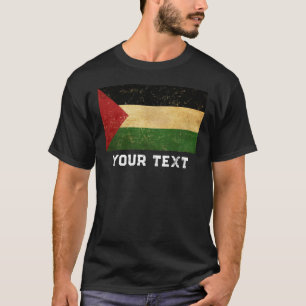 Camiseta Vintage de bandera palestina personalizar