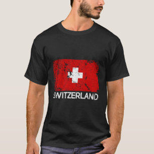 Camiseta Vintage De Bandera Suiza Hecho En Suiza Regalo Por