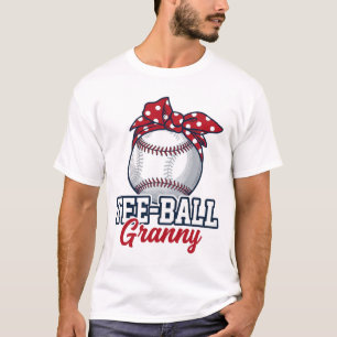 Camiseta Vintage de béisbol Tee Ball Granny Bow_1