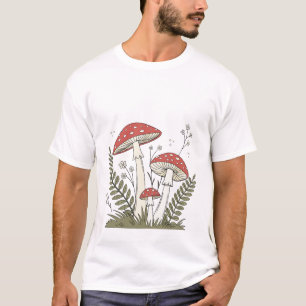 Camiseta vintage de bosque de hongos - Bota de Ama