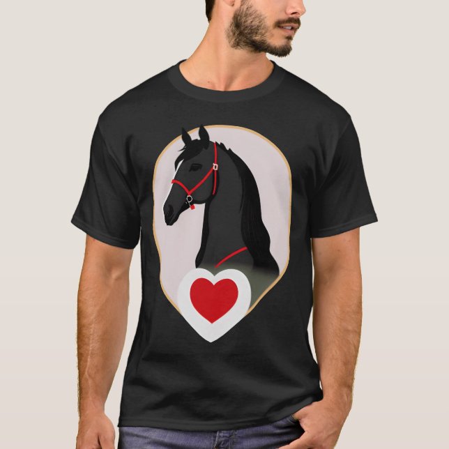 Camiseta Vintage de caballos de amor (Anverso)