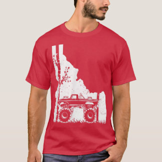Camiseta Vintage de camión de monstruos - Arte forestal fue