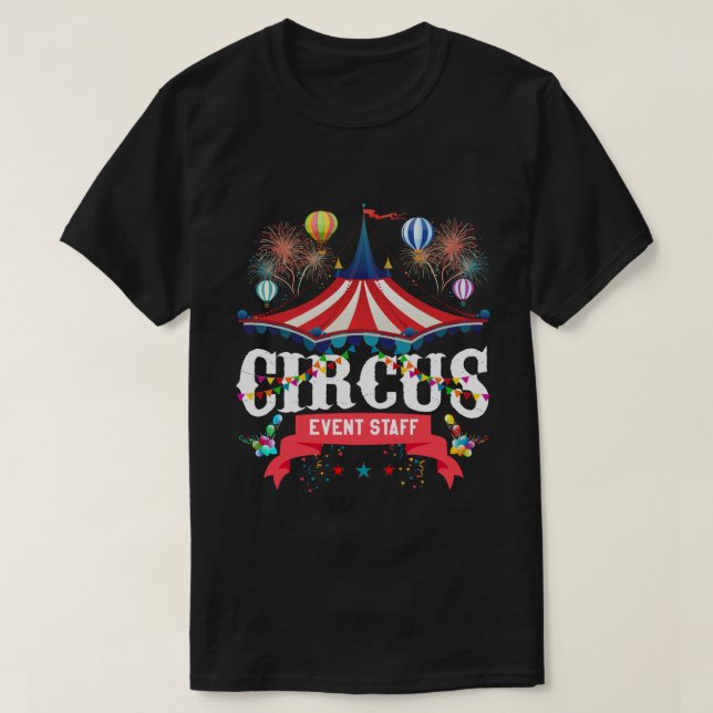Camiseta vintage de carnaval de circo (Diseño del anverso)