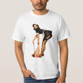 Camiseta Vintage de Chica Pin-Up
