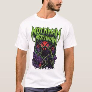 Camiseta Vintage de Cómic del Hombre Polilla   Gri