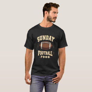 Camiseta Vintage de Comida de Fútbol del Domingo