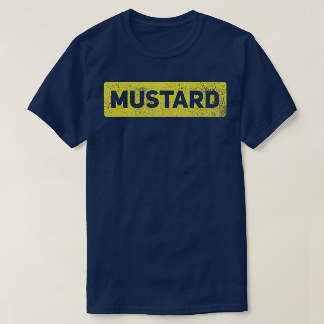 Camiseta Vintage de condimento de mostaza (Diseño del anverso)