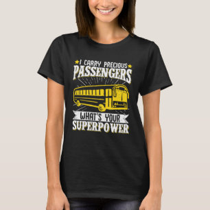 Camiseta Vintage de conductor de autobús escolar que llevo