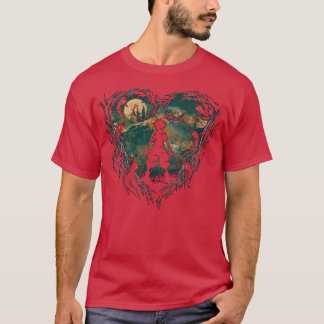 camiseta vintage de corazones del reino