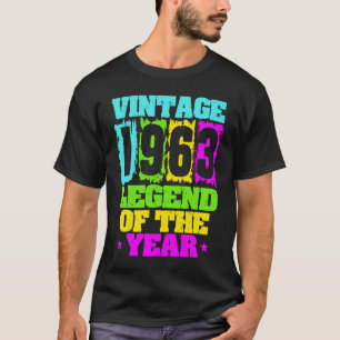 Camiseta Vintage de cumpleaños 1963 y nacido en 1963