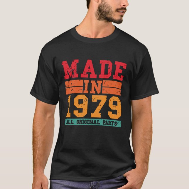 Camiseta Vintage de cumpleaños 1979 (Anverso)