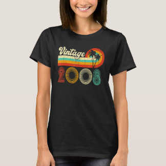Camiseta Vintage de cumpleaños 2008 Niños retro de 14 años