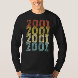 Camiseta Vintage de cumpleaños de 21 años 2001 21º cumpleañ