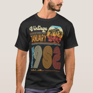 Camiseta Vintage de cumpleaños de 41 años enero de 1982 Muj